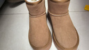 ZHR雪地靴女冬季加绒保暖短靴女高帮圆头厚底女靴 GZ08H 驼色 36 实拍图