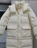 森马（Semir）90绒羽绒服女长款收腰显瘦冬季宽松连帽三防厚外套101724113055 实拍图