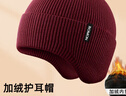 罗蒙针织帽子男女秋冬季毛线帽户外骑行防风防寒护耳冷帽百搭保暖帽 实拍图