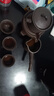 瓷牌茗茶具 紫砂自动茶具整套家用懒人泡茶器石磨茶壶茶杯茶宠功父亲节礼物 紫砂文竹自动茶具 7件 实拍图