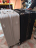翰采大容量行李箱可上飞机前开盖登机箱小型密码箱旅行箱拉杆箱皮箱 双隔离侧开口【明日达/送上门】奶白色 28英寸 【多人长途】多功能/加厚/顶配 实拍图
