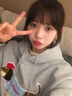 LEMANISM加绒卫衣男明星同款腊肠狗春秋长袖T恤连帽宽松情侣外套女 浅灰色 M 实拍图
