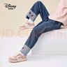 迪士尼（DISNEY）童装儿童女童加绒牛仔长裤保暖耐磨休闲裤子秋冬DB341AA10蓝160 实拍图