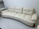 全友家居 奶油风家具真皮沙发大户型实木脚头层牛皮艺沙发四人位沙发 实拍图