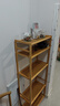 丝竹阁置物架简易落地客厅卧室厨房收纳多层实木靠墙货架窄现代储物架子 原色楠竹平板置物架 五层-长50宽25高125CM 实拍图