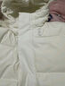 adidas 拒水防泼防风保暖鸭绒羽绒服面包服男女同款阿迪达斯官方   汉玉白   L 实拍图