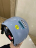 野马（YEMA）3C认证359S电动摩托车头盔男女冬季轻便式半盔电瓶车安全帽 四季通用 悦动灰配透明长镜 实拍图