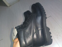3515强人棉鞋男靴冬季皮毛一体羊毛靴固特异户外牛皮保暖鞋防寒靴子男 黑色 44 实拍图