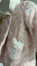 戴维贝拉（DAVE＆BELLA）小童冬装毛绒女宝宝家居服套装珊瑚绒女童夹棉睡衣新款儿童衣服 小兔印花【现货】 110 cm（建议身高100-110cm） 实拍图