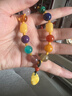 欧采妮（OUCERNY）蜜蜡手串琥珀随形鸡油黄旗袍挂件南红花珀血珀多宝手链送七夕礼物 实拍图