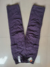雪中飞羽绒裤女秋冬保暖松紧腰抽绳工装直筒长裤 紫色 170/76A  实拍图