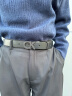 Calvin KleinJeans【520礼物】男士真皮休闲双面ck字母带头牛皮腰带HC551H19 003-太空黑 90cm 实拍图