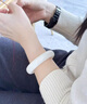 京鉴新疆和田玉羊脂白玉手镯女玉镯白玉手镯玉石少女手镯女玉镯旺夫 手镯尺寸58-59mm 实拍图