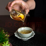汝道 汝窑茶杯托杯碟单个杯垫复古功夫茶具陶瓷隔热小托盘可养开片汝瓷茶艺茶道配件 汝窑葵花杯垫 实拍图