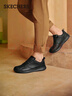 斯凯奇（Skechers）男鞋休闲皮鞋商务通勤黑色工作鞋简约百搭黑色运动板鞋210835 全黑色/BBK 41.5 实拍图