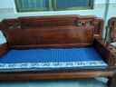 骆易家（Lorica）国色芳华-新中式红木沙发坐垫防滑四季通用实木家具罗汉床垫定制 藏蓝色-国色芳华(莫奈彩麻) 999cm*999cm 【联系客服定制 】 实拍图
