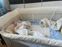 coolbaby多功能婴儿床可折叠可调高度可移动拼接床尿布台儿童宝宝床 米【豪华款】旗舰款+尿布台 实拍图
