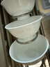 红牡丹 纯白陶瓷餐具套装骨瓷碗碟套装家用白色碗具礼盒釉下彩碗盘筷子 纯白18头礼盒装 实拍图