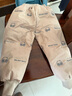 WALNUT DUCK小黄鸭儿童冬季加厚束脚长裤新款休闲保暖冬装轻薄羽绒裤潮FK939 卡其色 110 （建议身高100-110） 实拍图