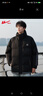 回力棉服男冬季加厚保暖连帽外套男潮流宽松棉衣防寒男装黑色M 实拍图