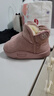 巴布豆童鞋冬季保暖儿童雪地鞋加绒加厚女童学步鞋116345039藕粉色24 实拍图