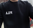 FILA 斐乐官方男子套头卫衣秋新款时尚休闲宽松针织长袖上衣 正黑色-BK M 实拍图
