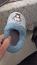 BAIHOU白猴保暖棉鞋情侣冬季家居室内包跟毛绒棉拖儿童 M-191蓝色32-33 实拍图