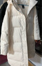 安踏（ANTA）速暖羽绒服 中长羽绒服女装冬季户外加厚防风保暖外套棉服上衣 【精致织带款】香草米白8902-1 XL /女175 实拍图