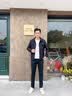 SHANSHAN杉杉男士翻领夹克春秋薄款印花提花商务休闲青年外套男装 黑色 XL /180【建议130-145斤】 实拍图