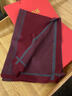 恒源祥羊毛围巾男冬季高档简约时尚本命年红色礼盒装围脖礼物中国红保暖 HYX7779红色【礼盒装】 均码 实拍图