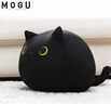 MOGU日本 mogu 抱枕靠垫 可爱招财猫公仔 生日礼物抱枕睡觉专用送女生 黑色 实拍图