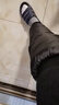 Ma fitness护膝保暖电动车骑车护膝摩托车护腿加绒外穿冬季加厚防寒防风 加绒加厚长 60cm 一对（2只装） 实拍图