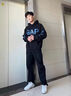 举风怪兽实验室柳叶弯刀牛仔裤男款胖子大码腿粗屁股大直筒微喇叭裤子 黑色 【高品质】 5XL 建议200-230斤收藏加购优先 实拍图