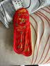华宝驰PU红色鞋垫男本命年马年吉祥走鸿运红鞋垫软弹女开财门踩小人结婚 PU中国红 2双 43-44码（可裁剪） 实拍图