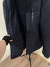 花花公子男士外套春秋冲锋衣三合一休闲夹克连帽男工装户外登山服上衣男装 深蓝色 XL 实拍图