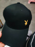 花花公子（PLAYBOY）帽子棒球帽鸭舌帽休闲街头嘻哈情侣防晒遮阳帽弯檐男女通用 【黑帽时尚标】 实拍图