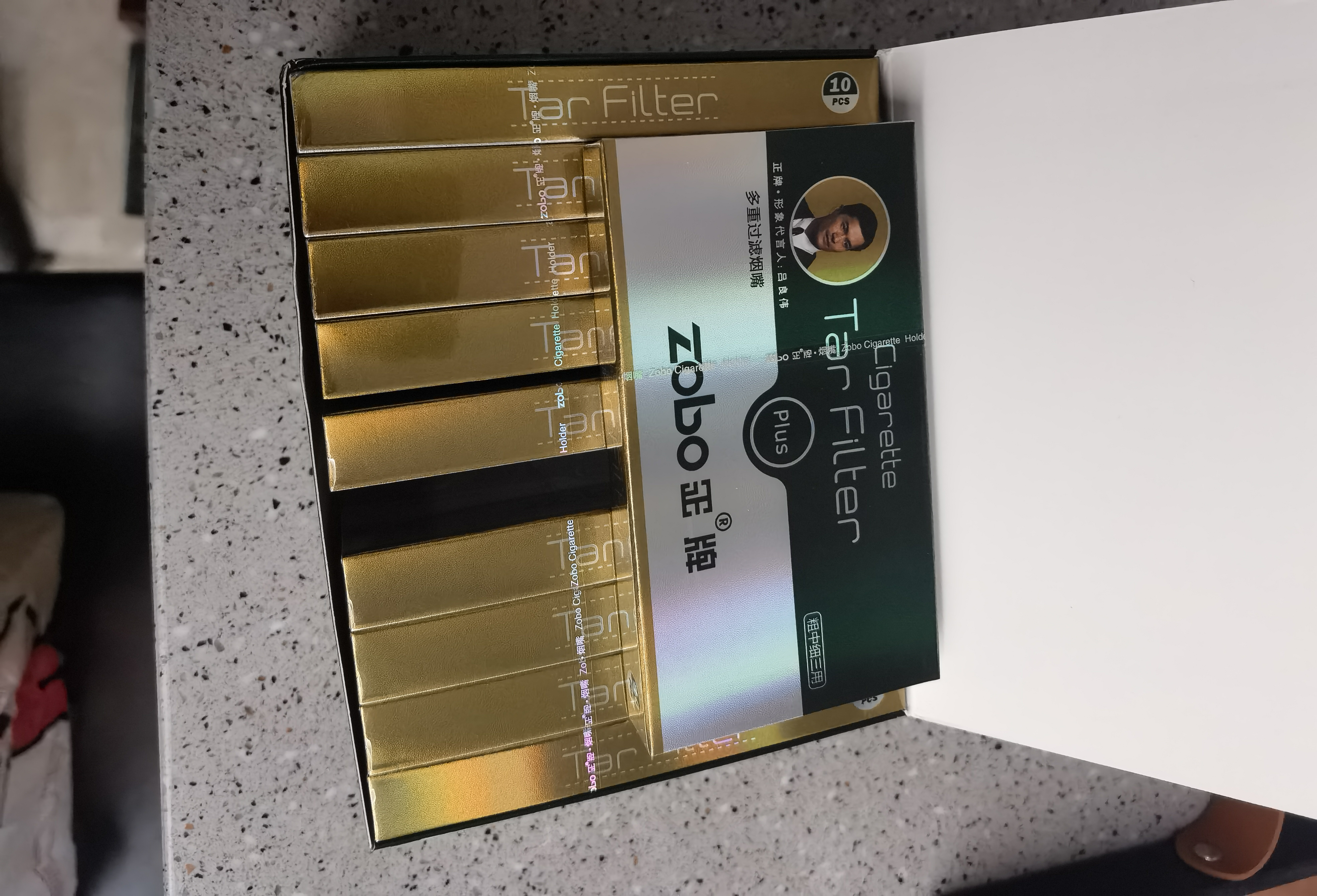正牌（ZOBO）过滤烟嘴一次性烟嘴德国工艺吸尘器滤芯焦油过滤器抛弃型烟嘴 【36重过滤 粗中细三用】 100支 实拍图
