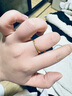 周六福  黄金戒指女款碎碎冰车花亮面指环送女友 计价 1.84g 16号 实拍图