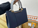 皮尔保罗（PIERPOLO）包包女包2025新款女士托特包大容量斜挎包真皮妈妈包生日礼物 【长辈礼物】1313蓝色 实拍图