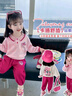 G.DUCKKIDS童装女童春装套装儿童服装小童春装运动卫衣两件套1-3女宝宝衣服 粉红色草莓熊【春秋款】 110 尺码4~5岁【100-110cm】 实拍图