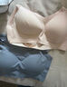 芙丹琪运动内衣女无痕小胸聚拢文胸无钢圈防下垂美背心式大码抹胸罩 肤色+灰色 2XL 建议135-150斤BCD杯 实拍图