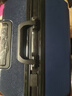 欧遥行李箱男铝框密码拉杆箱子韩版潮流大容量可登机女旅行皮箱次日达 蓝色【黑框款-升级带充电口】 28英寸 -出国旅游超大容量行李箱 实拍图