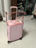 多运MULTICARRY宝妈行李箱拉杆箱旅行箱登机箱可坐可骑前开盖次日达可充电PRO款 pro落樱粉 赠pro专用立体护围垫 20英寸 -适用短途【可登机】 实拍图