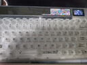 机械师（MACHENIKE）KT84 机械键盘有线无线游戏键盘三模 笔记本键盘 智慧屏 探索白 北极黄轴  实拍图