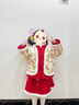 贝婴初（BEIYINGCHU）汉服女童新年衣服儿童中国风蛇年唐装过年宝宝拜年服 上袄+裙子+裤袜+头饰 130 （建议身高105-115） 实拍图