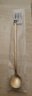onlycook304不锈钢长柄搅拌勺 咖啡勺子调料匙冰勺甜品蜂蜜勺 金色24cm 实拍图