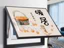 莺语免打孔电表箱装饰画遮挡配电箱挂画现代简约客厅创意弱电闸箱壁画 Y-暖居生活 55X45遮挡45X35表箱(上掀款) 实拍图