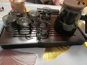 古德窑 茶壶泡茶壶茶水分离飘逸杯2025新款玻璃内胆一键过滤泡茶杯茶具 烟灰飘逸壶+6个杯+赋语茶盘套装 实拍图