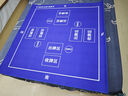 华圣掼蛋专用桌布扑克麻将棋牌室比赛专用桌布100*100CM蓝色水晶绒 实拍图