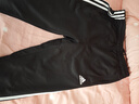 阿迪达斯 （adidas）运动裤男秋季防风休闲卫裤健身跑步运动裤 黑白收腿裤 M  实拍图